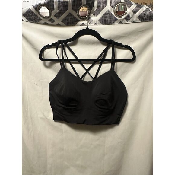 Lululemon Like a Cloud Longline Bra Light Support Black Size 6 C-D Cups - Picture 1 of 3